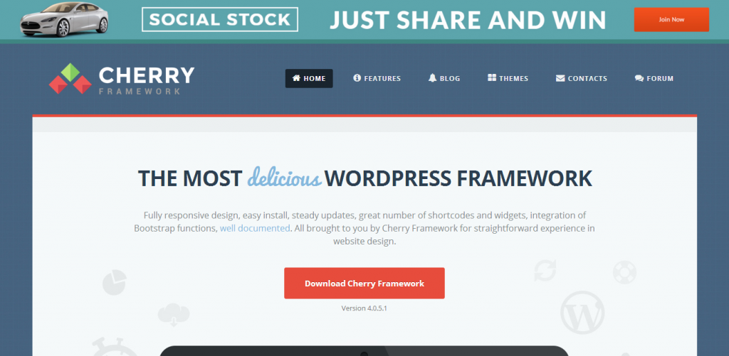 WordPress Cherry framework