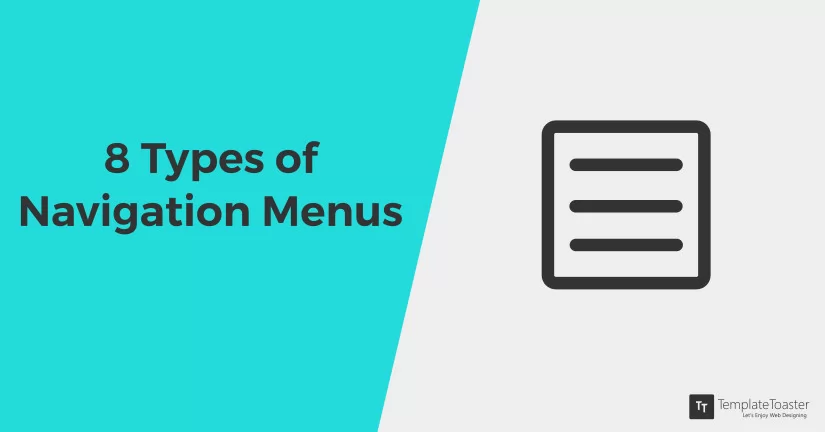 8 Types of Modern Menus for Websites