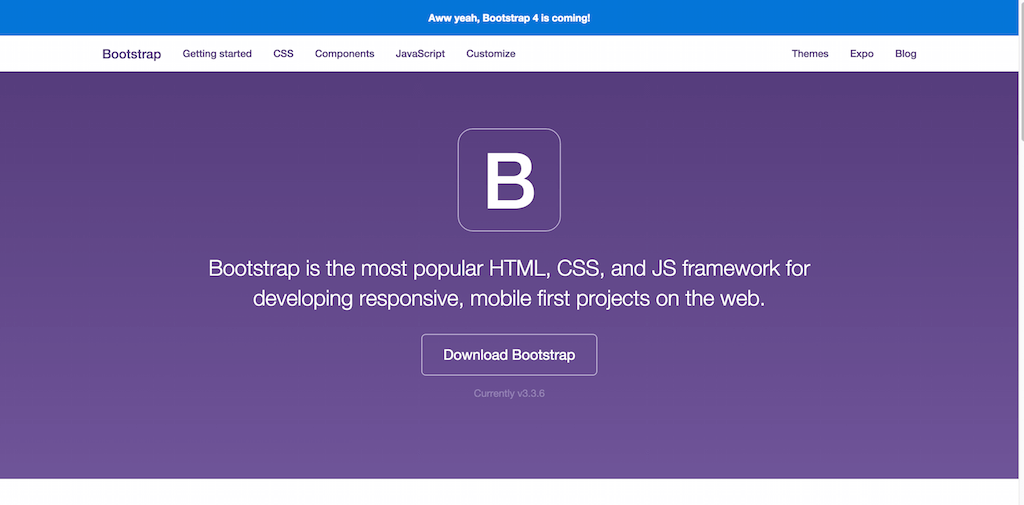 bootstrap responsive design framework
