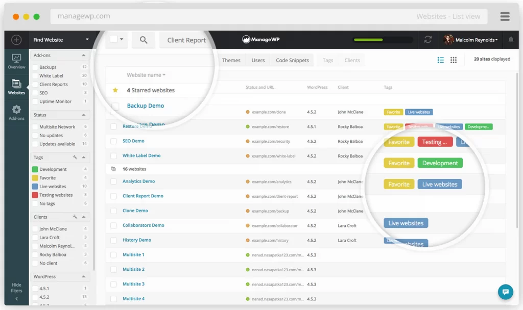 Manage WP WordPress Plugin