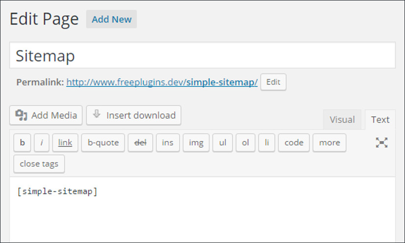 Simple Sitemap WordPress Plugin