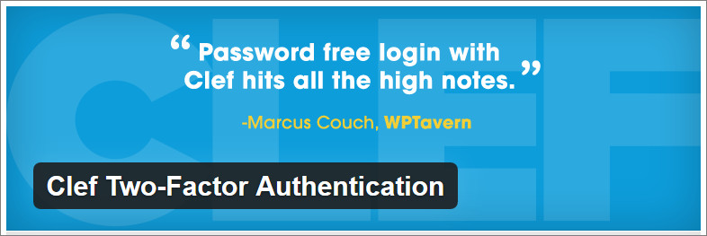 Clef WordPress Two-Factor Authentication plugin