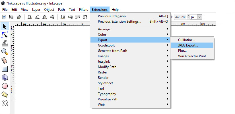 jpeg-export extension screenshot 2