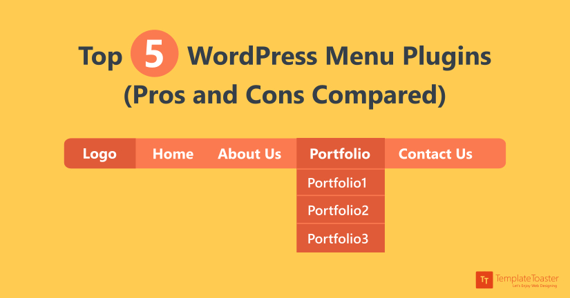 Top 5 WordPress Menu Plugins (Pros and Cons Compared) blog image