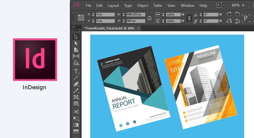 Indesign graphic design software