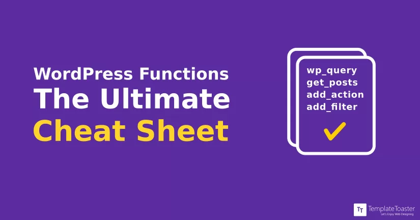 Wordpress functions the ultimate cheat sheat blog image