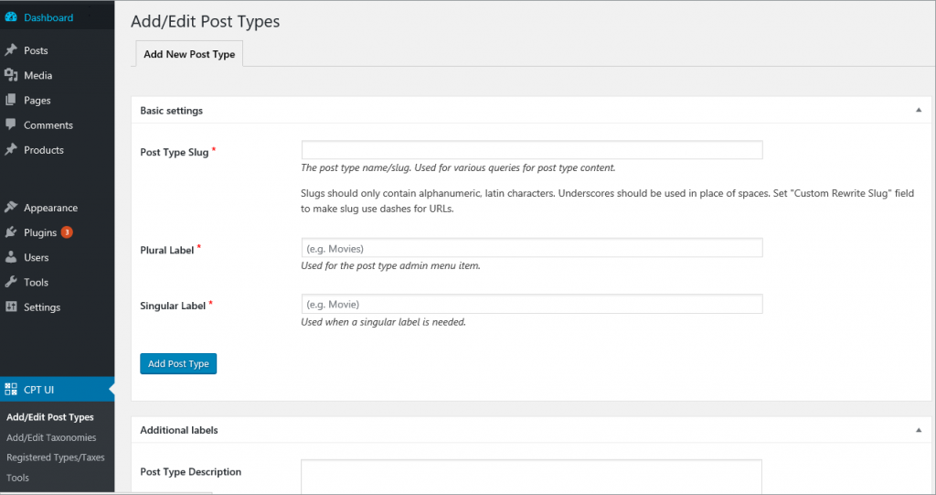  CPTUI WordPress Custom Post Type Plugins list