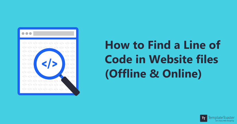 How to Find a line of code in a Website or File Blog