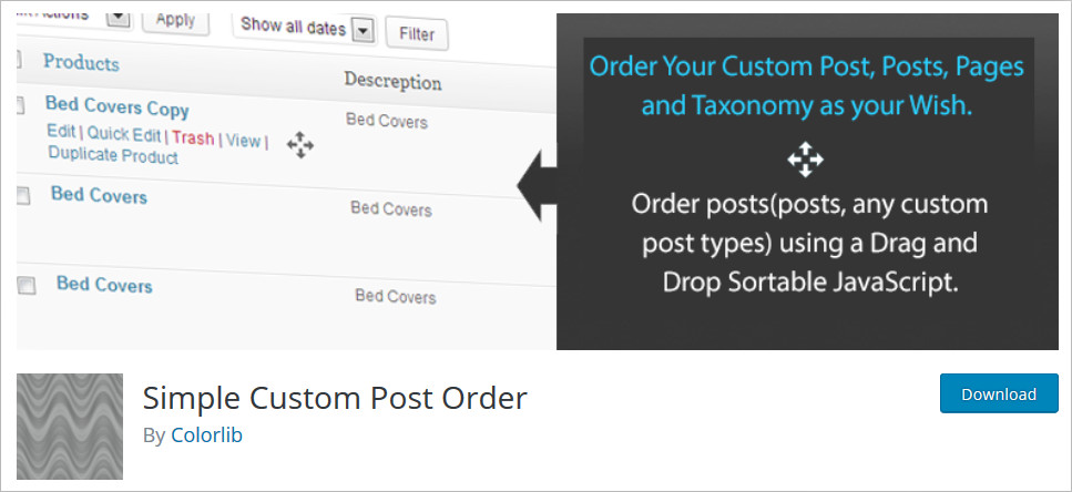 WordPress Post Order