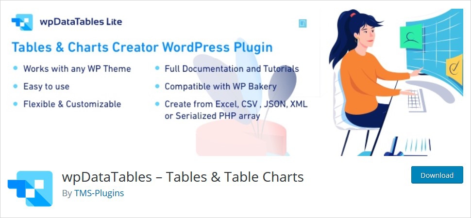 wpdatatables wordpress table plugin