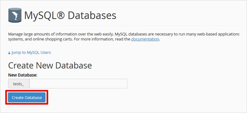 move wordpress from localhost to server create database