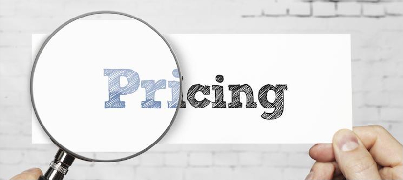 pricing page for freelancer website