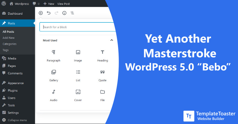 Yet Another Masterstroke WordPress 5.0 “Bebo”