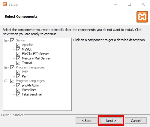 install xampp for windows 10