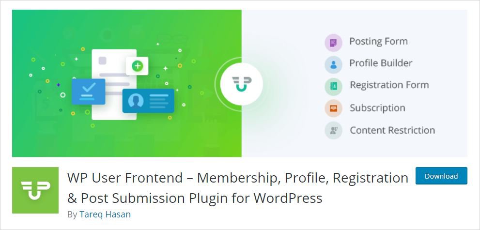 wp user frontend membership wordpress plugin