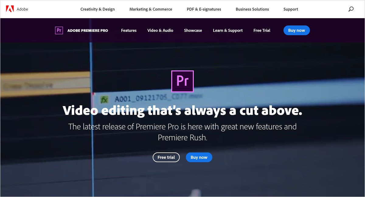 video editing software