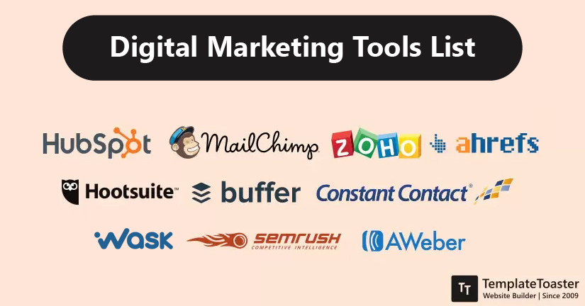 Digital Marketing Tools List