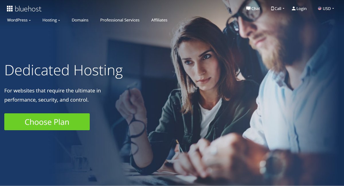 bluehost dedicated hosting review