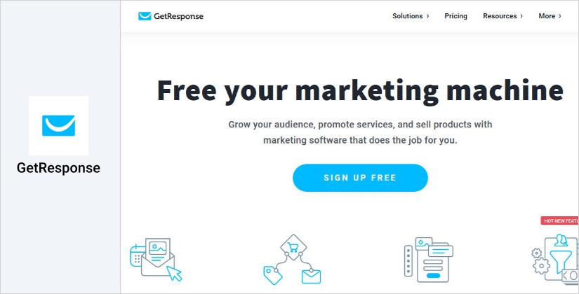 GetResponse email marketing software for startups