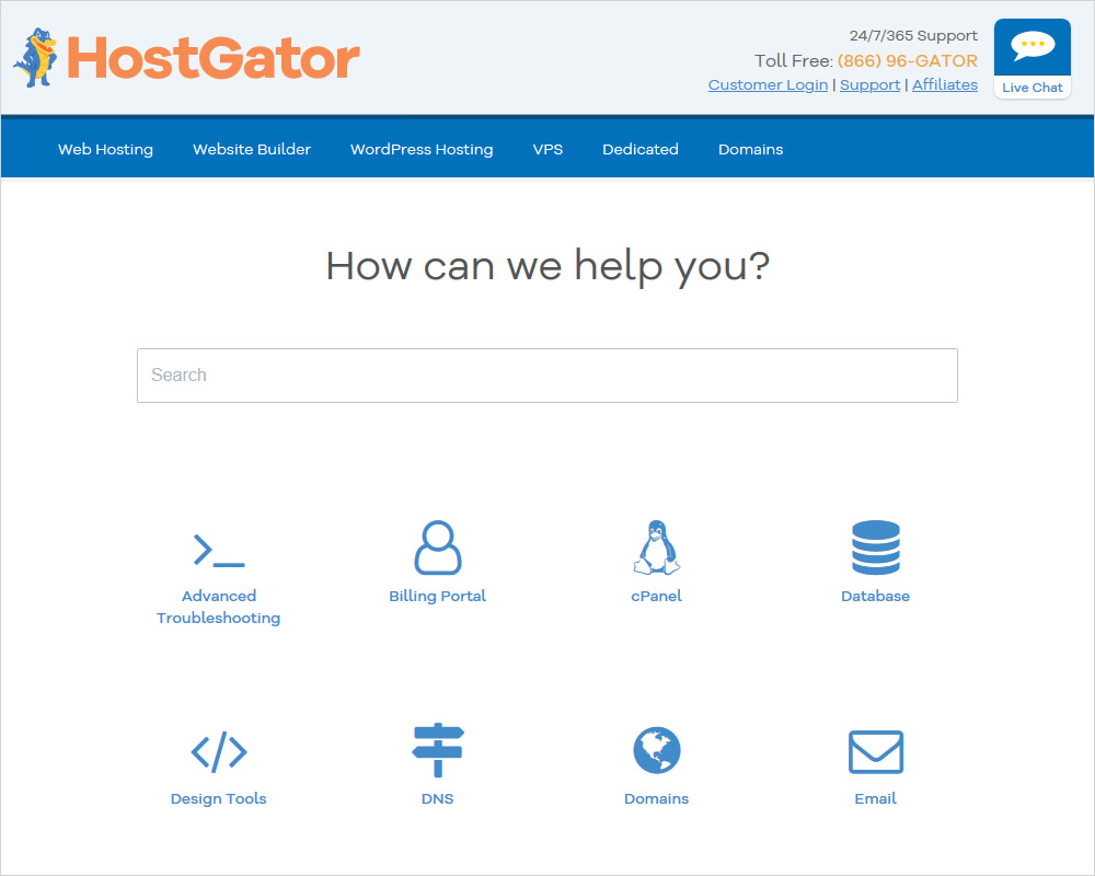 hostgator customer support