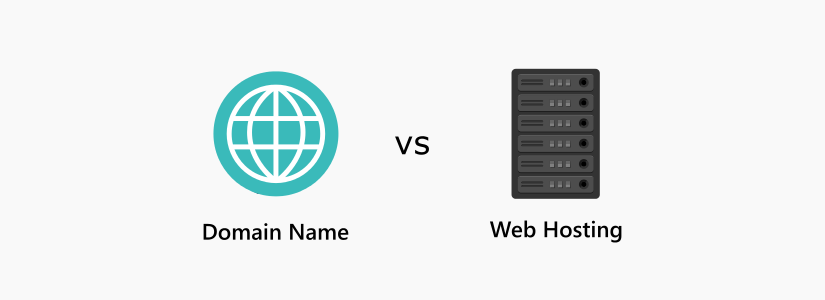 domain vs web hosting differences