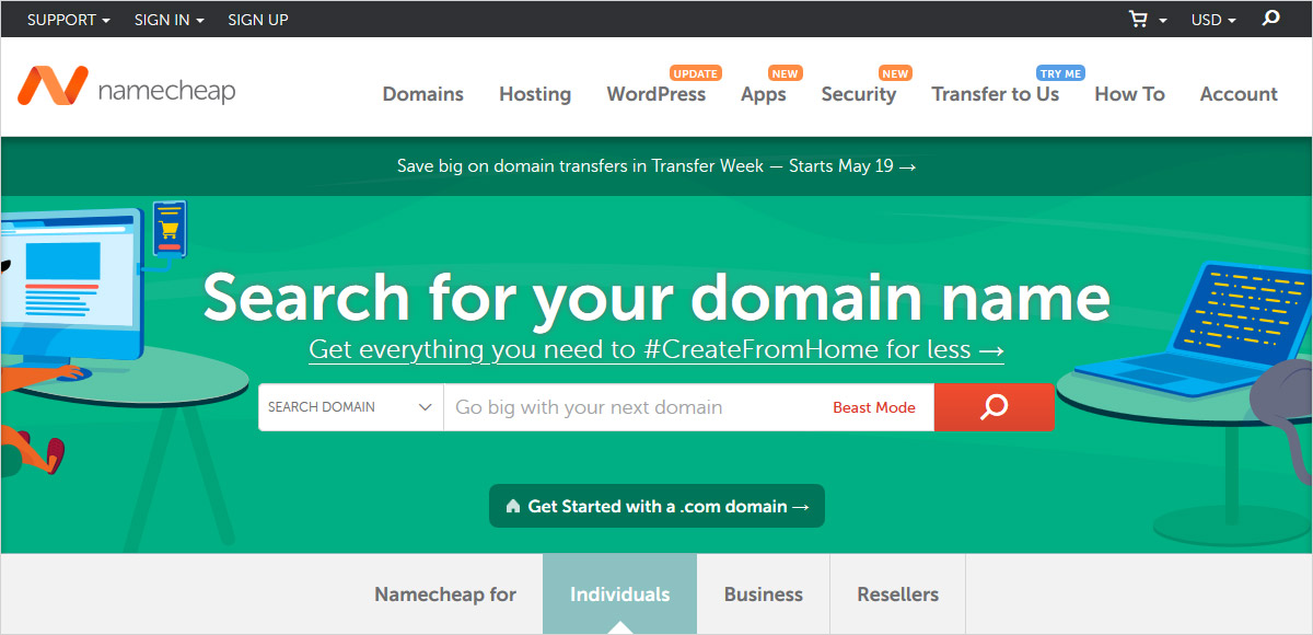 namecheap domain registrar