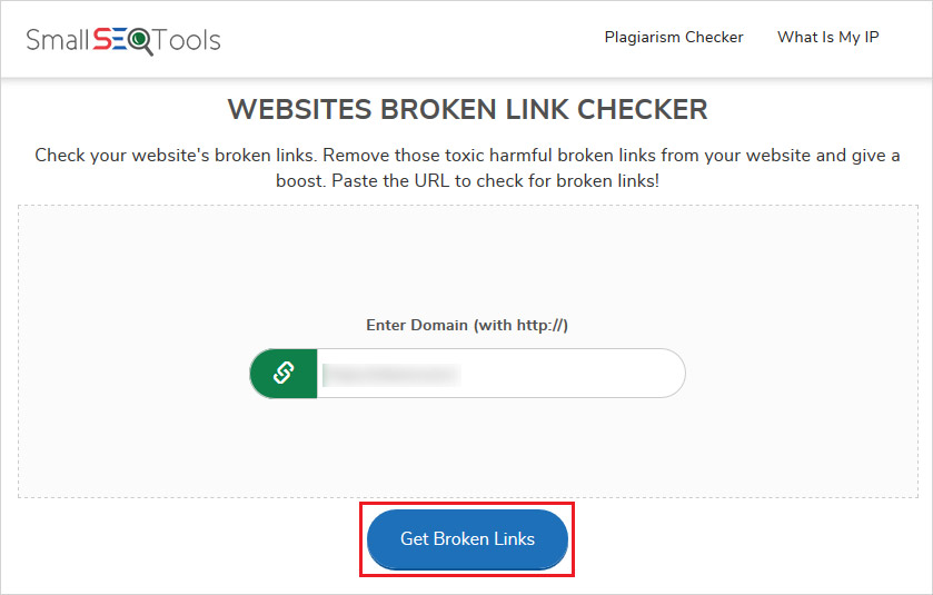 smallseo tools broken link checker