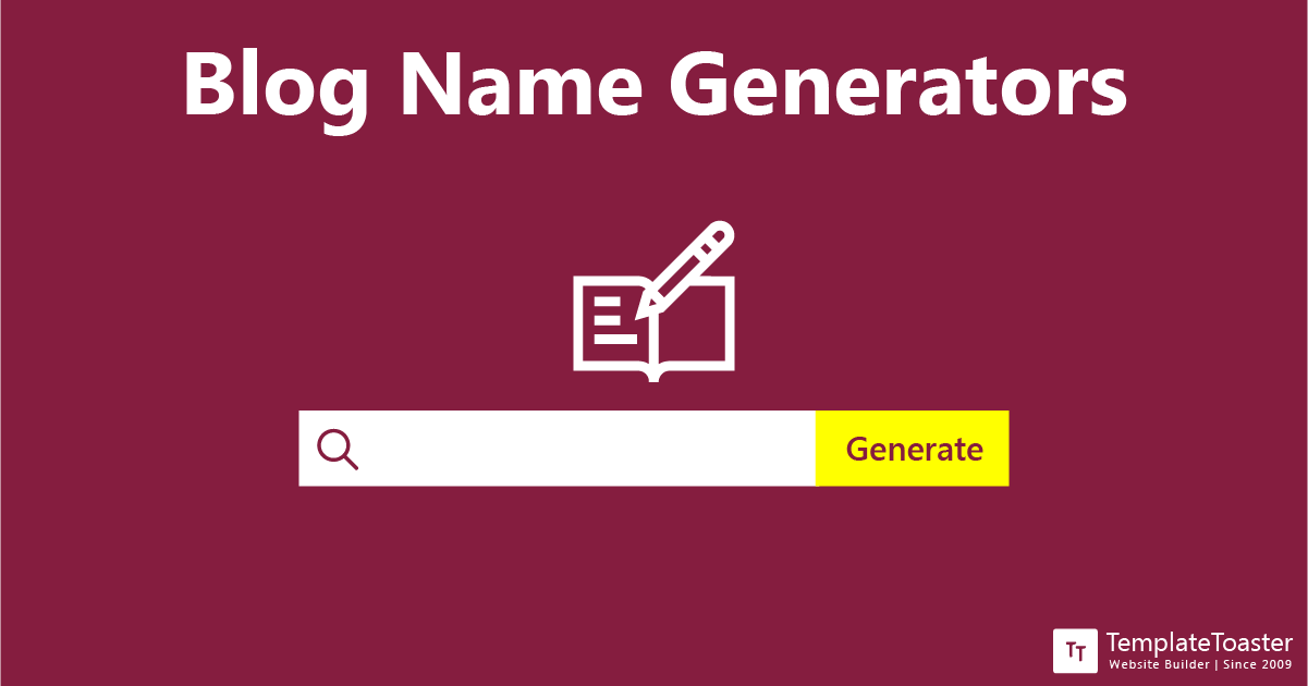 Best Blog Name Generators Compared (2020) - TemplateToaster Blog
