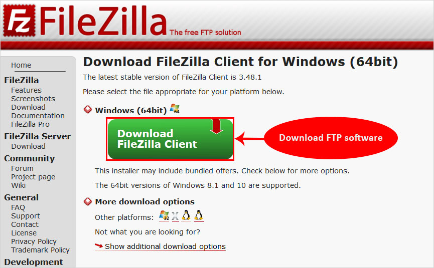 download ftp filezilla