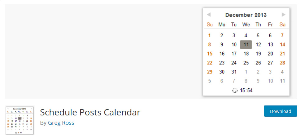 schedule posts calendar
