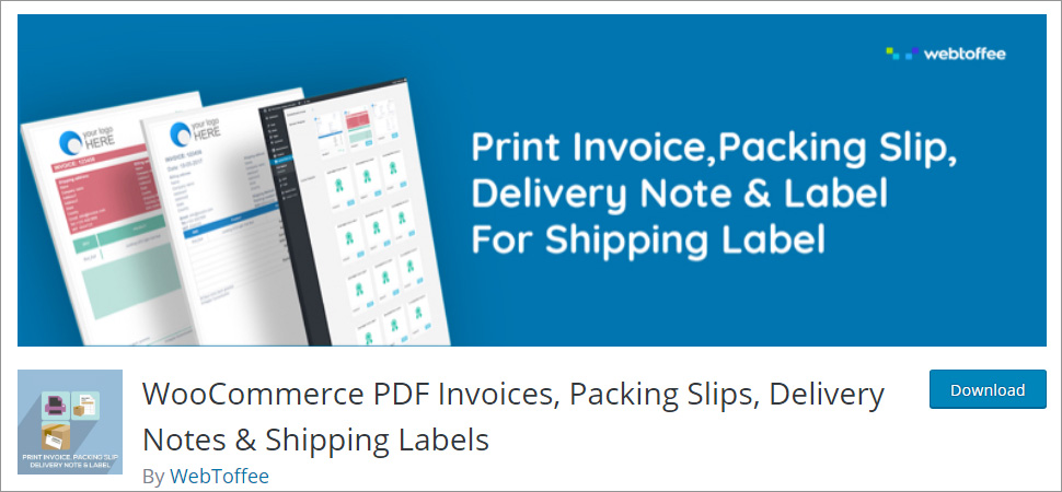 WooCommerce PDF Invoices Packing Slips Delivery Notes & Shipping Labels