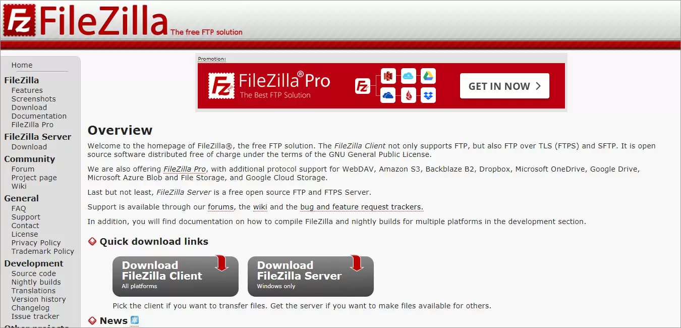 filezilla ftp client software free download