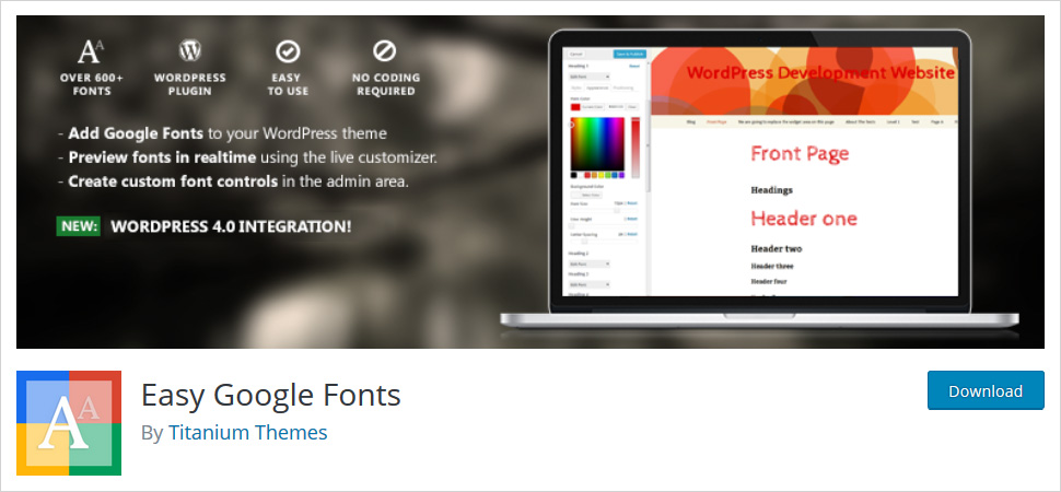 easy google fonts