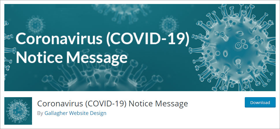 Coronavirus (COVID-19) Notice Message