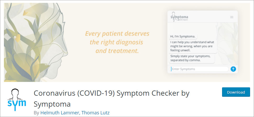 Coronavirus (COVID-19) Symptom Checker by Symptoma
