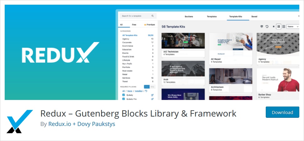 redux gutenberg block library wordpress plugin