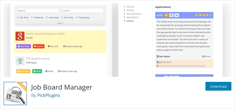 job board manager