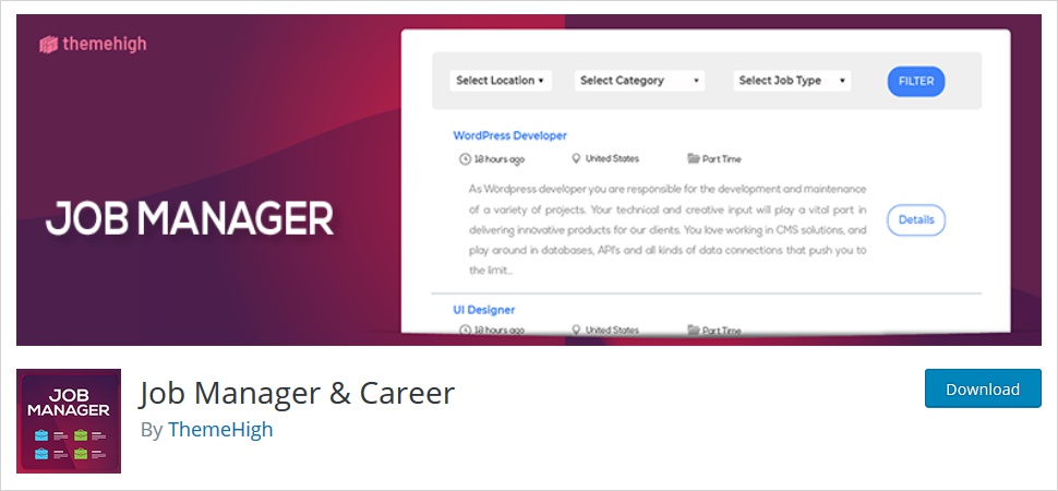 job manager and career