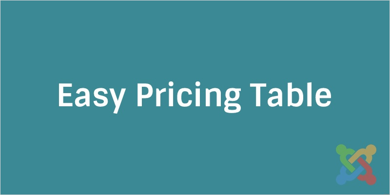 Joomla Pricing Table Extension