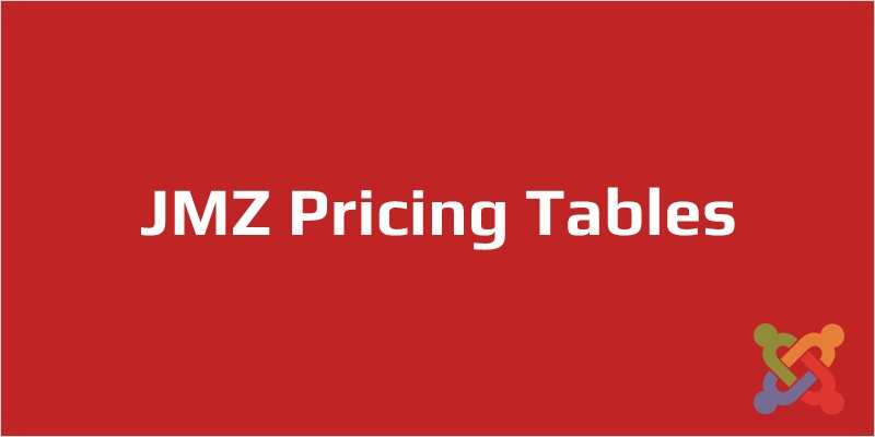 JMZ Pricing Tables