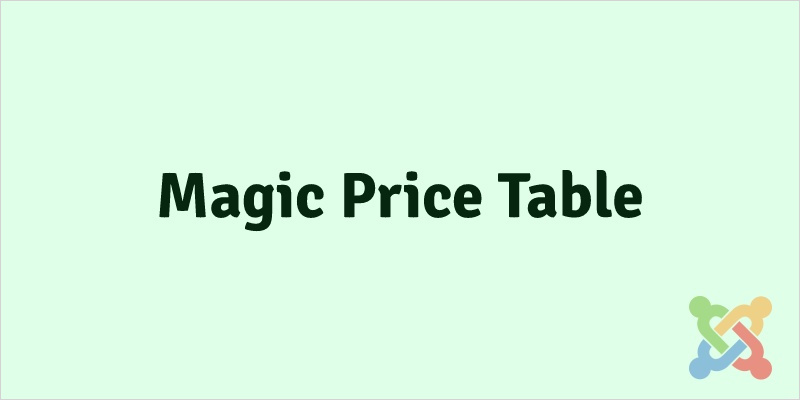 Magic Price Table