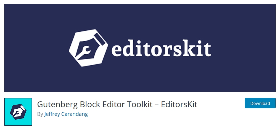 editorskit gutenberg block editor toolkit