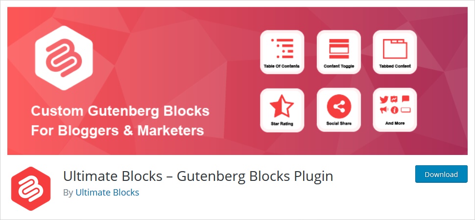 ultimate blocks gutenberg blocks plugin