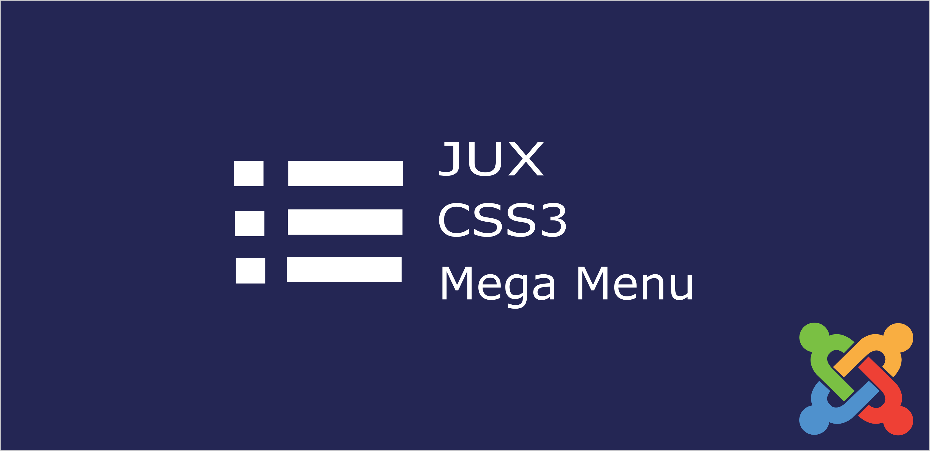 jux Css3 mega menu