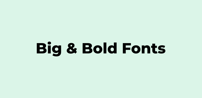 Bold Font