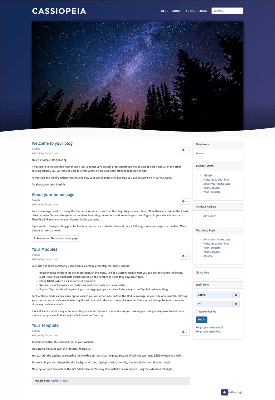 Interesting Highlights About Joomla 4 Template Cassiopeia ...