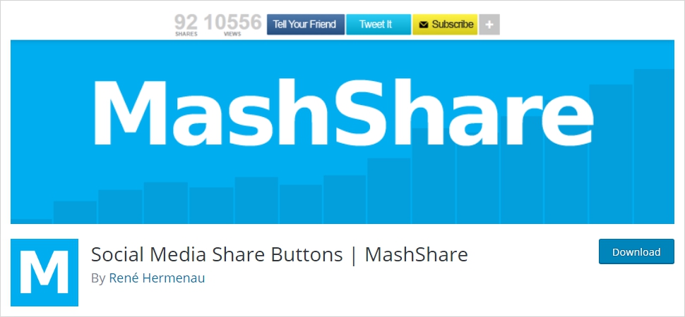 mashshare social media share buttons