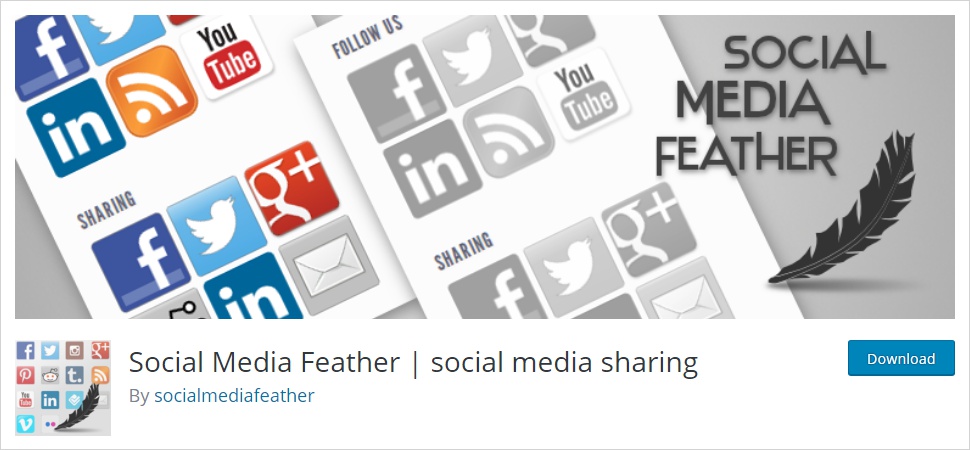 social media feather