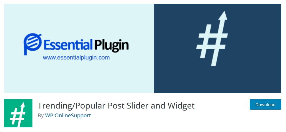 trending popular post slider and widget