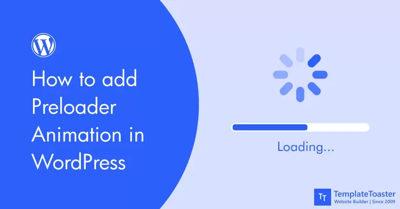 how to add preloader animation in wordpress